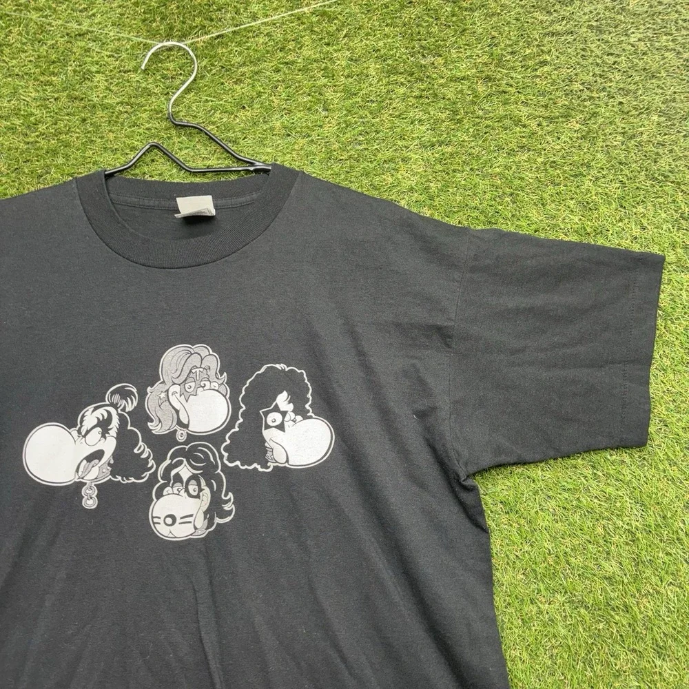 Vintage KISS Concert Shirt Mens XL Alive Reunion Tour WMMS Ohio Radio Promo